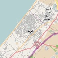 post offices in Palestine: area map for (51) Gaza, Omer El Mokhtar